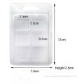 Plastic Clear Wax Melts Clamshell Packaging Box